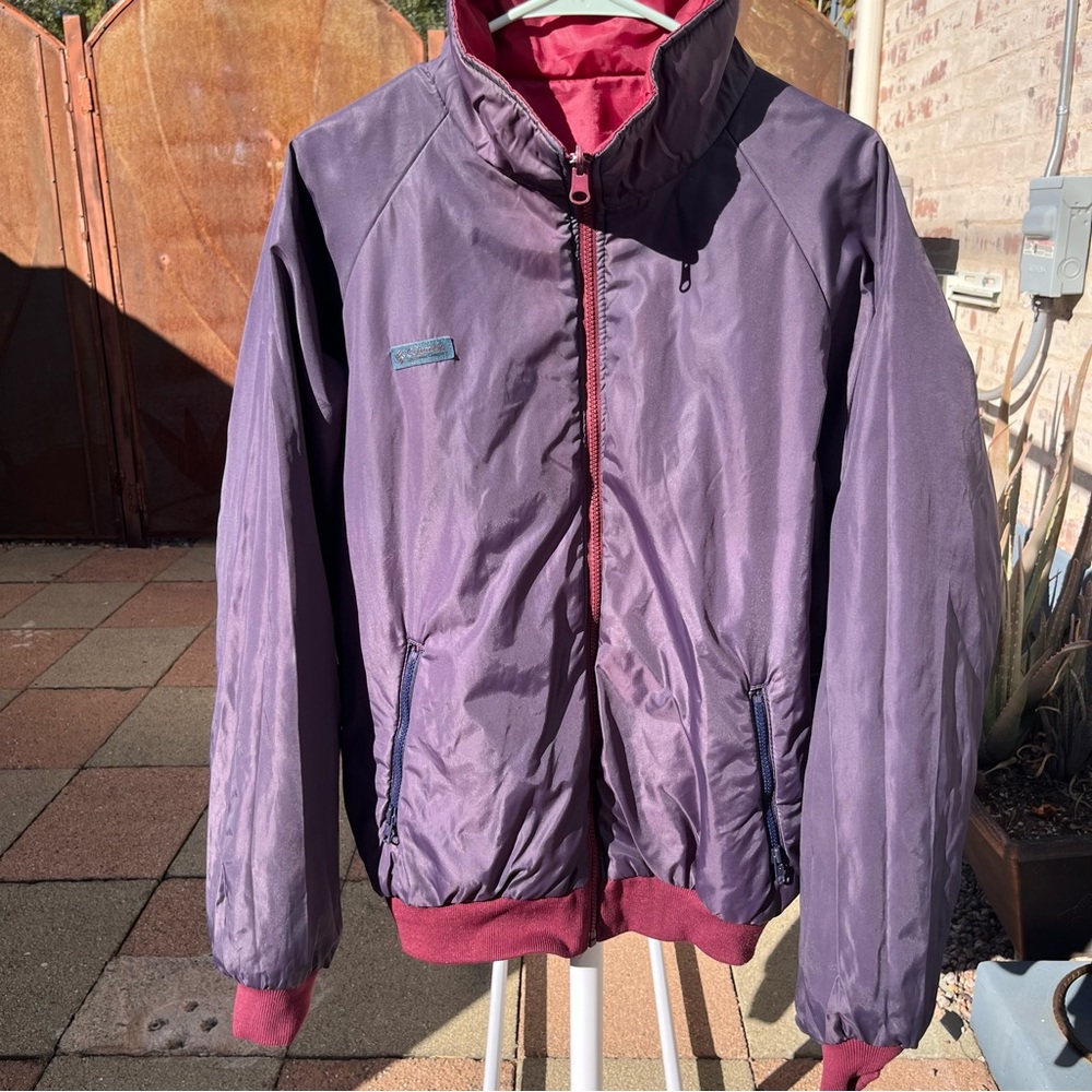Columbia Reversible Maroon/ Purple Jacket - Size Large